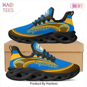 Los Angeles Chargers NFL Blue Mix Gold Max Soul Shoes