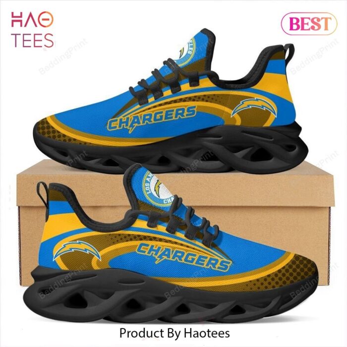 Los Angeles Chargers NFL Blue Mix Gold Max Soul Shoes