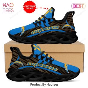 Los Angeles Chargers NFL Custom Name Max Soul Shoes for Fan