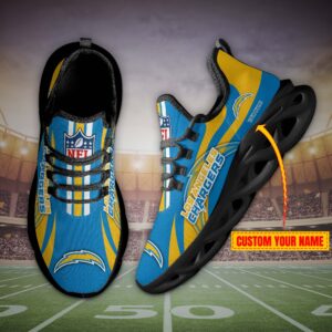 Los Angeles Chargers Personalized Max Soul Shoes
