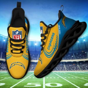 Los Angeles Chargers Personalized Max Soul Shoes 81