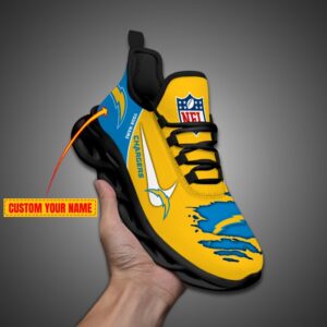 Los Angeles Chargers Personalized Max Soul Shoes for NFL Fan