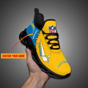 Los Angeles Chargers Personalized NFL Max Soul Shoes Fan Gift