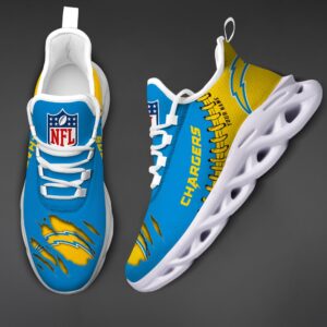 Los Angeles Chargers Personalized NFL Max Soul Shoes for Fan
