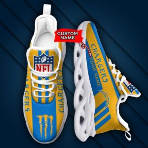 Los Angeles Chargers Personalized NFL Max Soul Sneaker