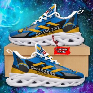 Los Angeles Chargers Personalized NFL Max Soul Sneaker Ver 1