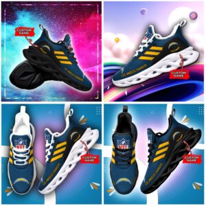 Los Angeles Chargers Personalized NFL Max Soul Sneaker for Fans