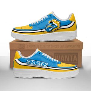 Los Angeles Chargers Sneakers Custom Force Shoes Sexy Lips For Fans