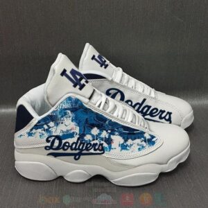 Los Angeles Dodgers Mlb Big Logo Football Team Air Jordan 13 Shoes