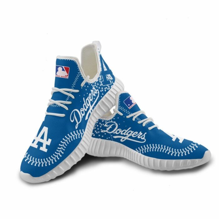 Los Angeles Dodgers Unisex Sneakers New Sneakers Custom Shoes Baseball Yeezy Boost