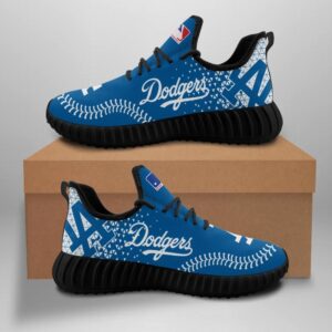 Los Angeles Dodgers Unisex Sneakers New Sneakers Custom Shoes Baseball Yeezy Boost Yeezy Shoes