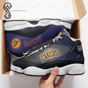 Los Angeles Lakers Nba Team Air Jordan 13 Shoes
