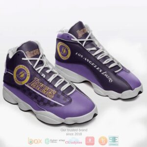 Los Angeles Lakers Nba Team Air Jordan 13 Shoes 2