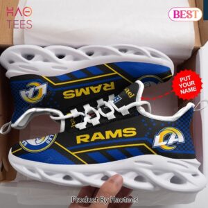 Los Angeles Rams Custom Name NFL Max Soul Shoes
