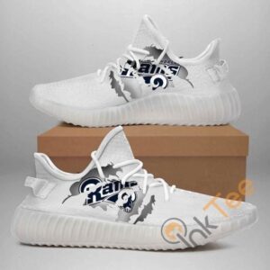 Los Angeles Rams Custom Shoes Personalized Name Yeezy Sneakers