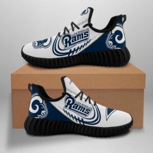 Los Angeles Rams Custom Shoes Sport Sneakers Los Angeles Rams Yeezy Boost Yeezy Shoes