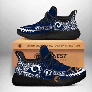 Los Angeles Rams Football Custom Shoes Personalized Name Yeezy Sneakers