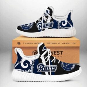 Los Angeles Rams Football Team Sneakers Yeezy Shoes For Fan