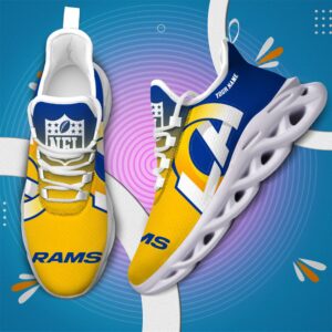 Los Angeles Rams Personalized Custom Name Max Soul Shoes