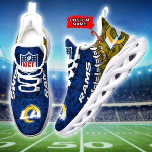 Los Angeles Rams Personalized Max Soul Shoes for Fan