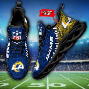 Los Angeles Rams Personalized Max Soul Shoes for Fan