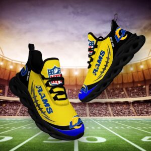 Los Angeles Rams Personalized NFL Max Soul Shoes