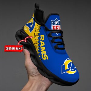 Los Angeles Rams Personalized NFL Max Soul Shoes Ver 2