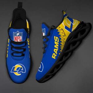 Los Angeles Rams Personalized NFL Max Soul Shoes Ver 2