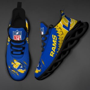 Los Angeles Rams Personalized NFL Max Soul Shoes for Fan