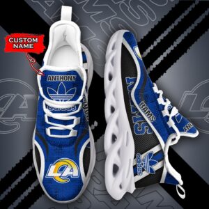 Los Angeles Rams Personalized NFL Max Soul Sneaker Adidas Ver 1