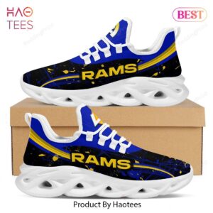 Los Angeles Rams Splash Colors Design Max Soul Shoes