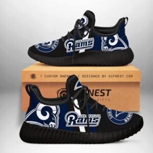 Los Angeles Rams Team Shoes Customize Yeezy Sneakers For Fan