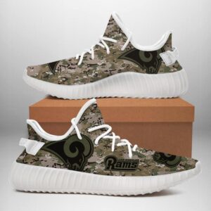 Los Angeles Rams US Military Camouflage Unisex Sneaker Football Custom Shoes Los Angeles Rams Yeezy