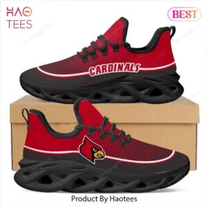 Louisville Cardinals Black Mix Red Max Soul Shoes for NCAA Fan