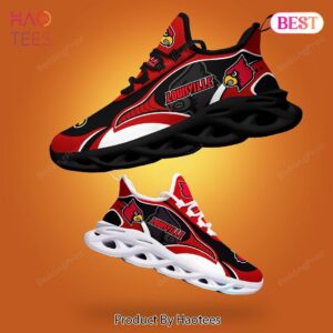 Louisville Cardinals NCAA Black Red Max Soul Shoes Fan Gift
