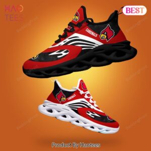Louisville Cardinals NCAA Red White Black Max Soul Shoes