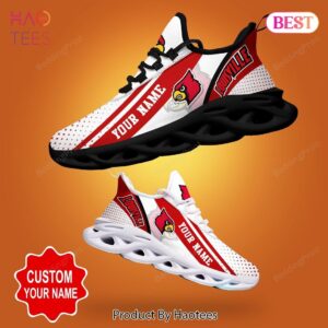 Louisville Cardinals NCAA White Red Color Max Soul Shoes