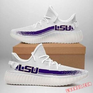 Lsu Tigers White Purple Running Yeezy Sneaker Shoes Sport Sneakers