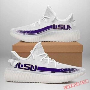 Lsu Tigers White Purple Running Yeezy Sneaker Shoes Sport Sneakers Yeezy Shoes