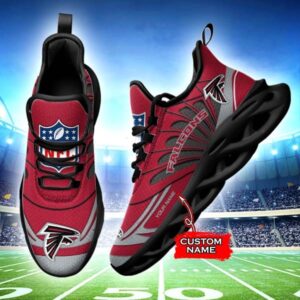 M7 NFL Atlanta Falcons Max Soul Sneaker Custom Name Shoes 62