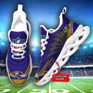 M7 NFL Baltimore Ravens Max Soul Sneaker Custom Name Shoes 62