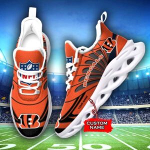 M7 NFL Cincinnati Bengals Max Soul Sneaker Custom Name Shoes 62