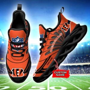 M7 NFL Cincinnati Bengals Max Soul Sneaker Custom Name Shoes 62