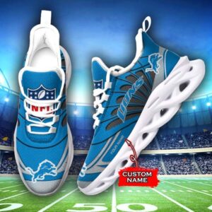 M7 NFL Detroit Lions Max Soul Sneaker Custom Name Shoes 62