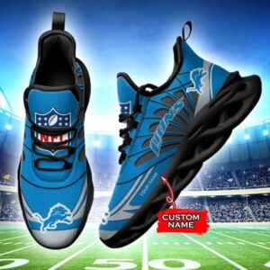 M7 NFL Detroit Lions Max Soul Sneaker Custom Name Shoes 62