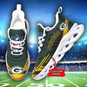 M7 NFL Green Bay Packers Max Soul Sneaker Custom Name Shoes 62