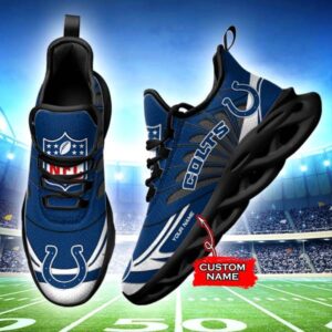 M7 NFL Indianapolis Colts Max Soul Sneaker Custom Name Shoes 62
