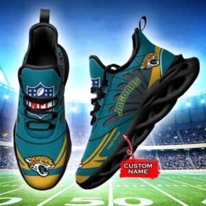 M7 NFL Jacksonville Jaguars Max Soul Sneaker Custom Name Shoes 62