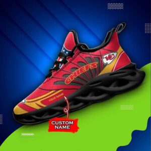 M7 NFL Kansas City Chiefs Max Soul Sneaker Custom Name Shoes 62