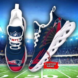 M7 NFL New England Patriots Max Soul Sneaker Custom Name Shoes 62